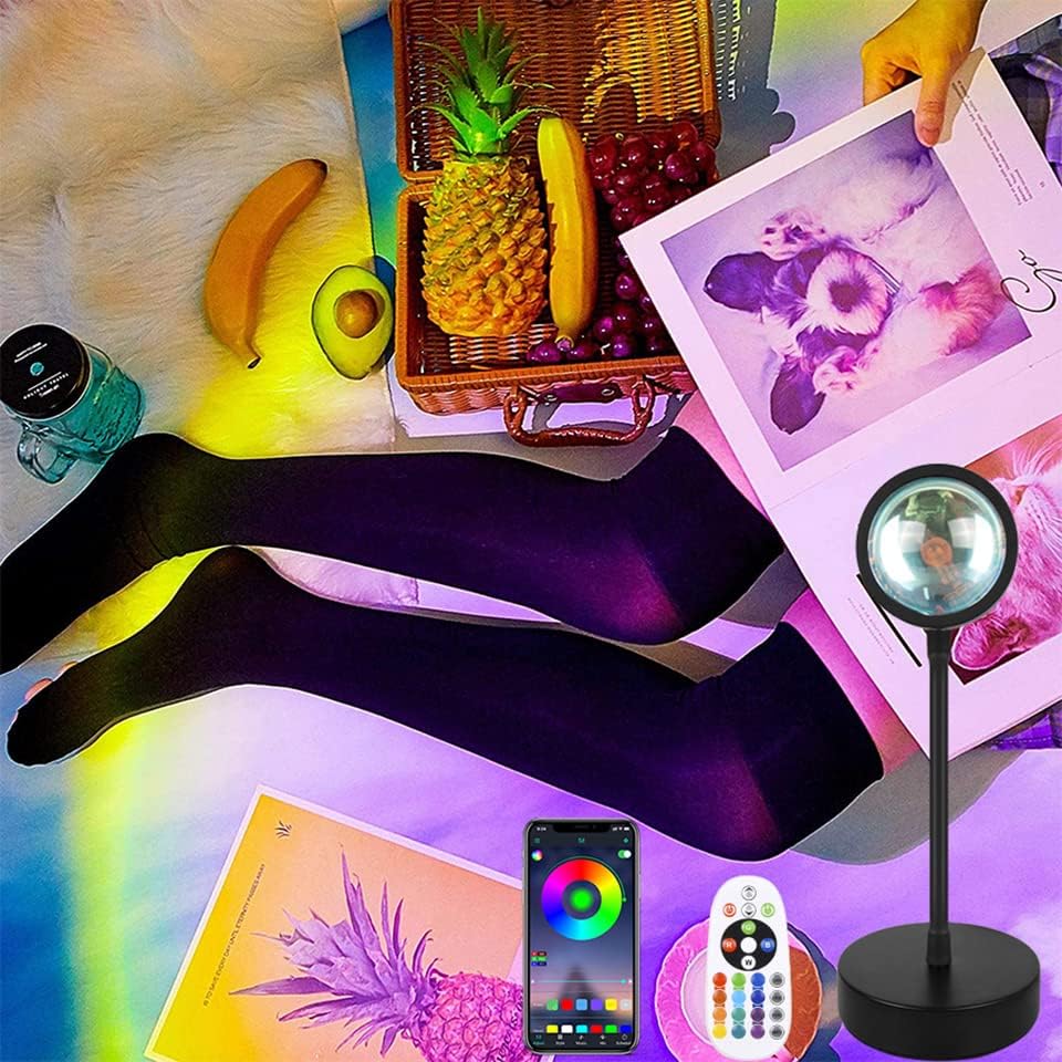 YZIGO Sunset Halo Lamp - Connected Sunset Effect with Mobile App + Remote Control