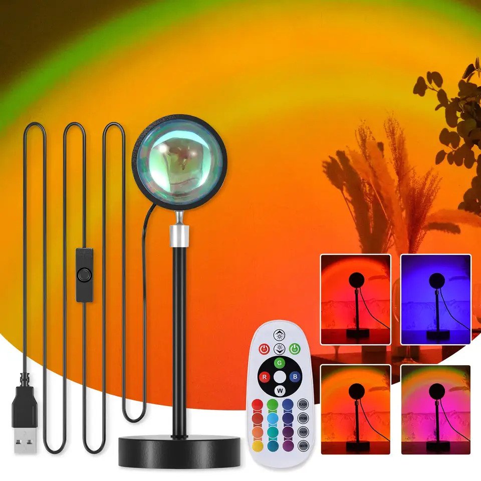 YZIGO Sunset Halo Lamp - Connected Sunset Effect with Mobile App + Remote Control